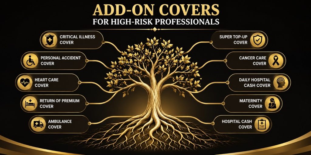 addon covers high risk professionals