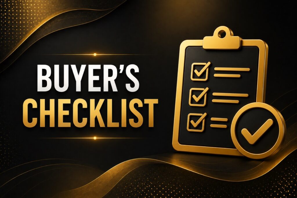 buyer's checklist