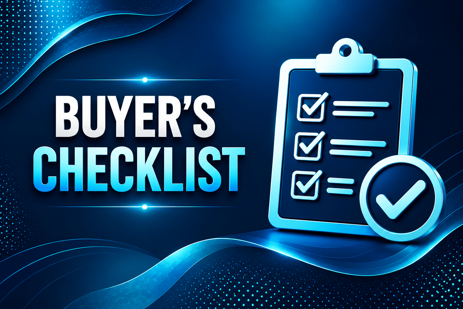 buyers checklist blueprint