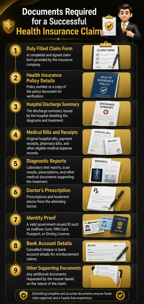 documents required for insurance claim