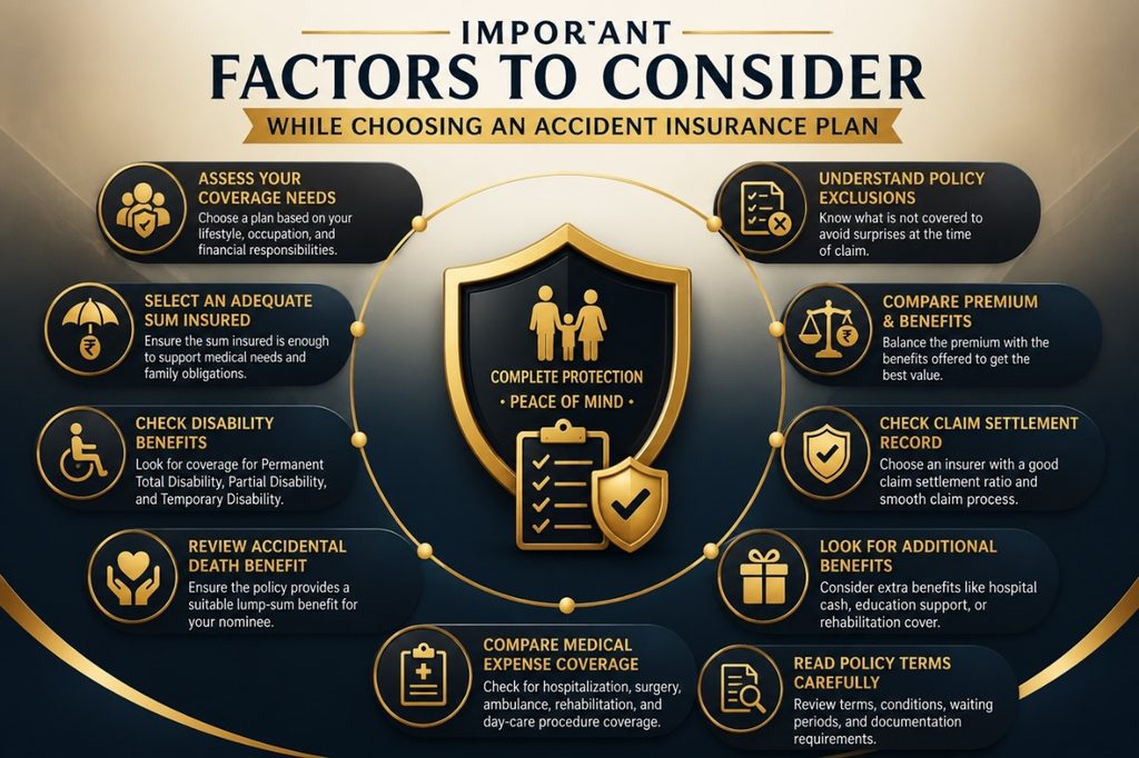 how to choose accident insurance plan
