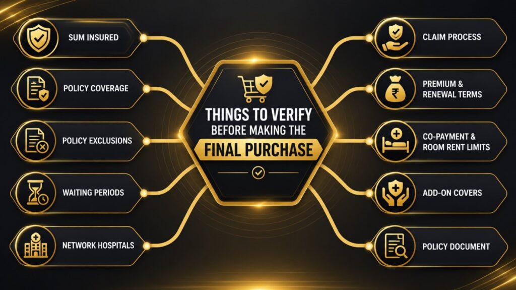 insurance pre purchase checklist