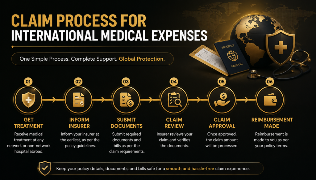 international medical claim process