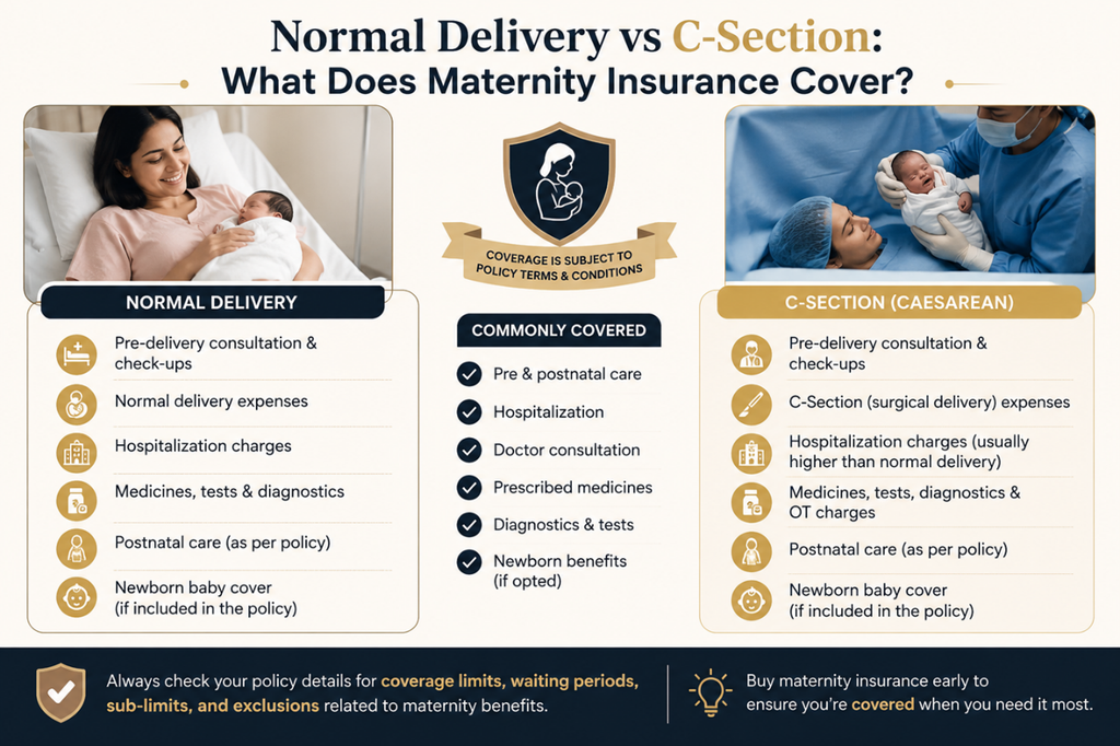 normal vs csection maternity coverage guide