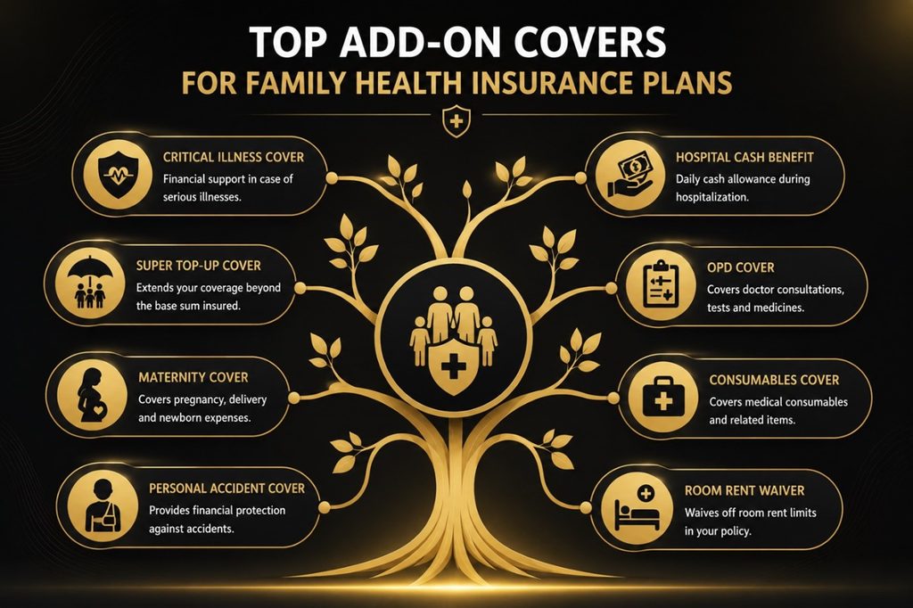 top addons family health insurance