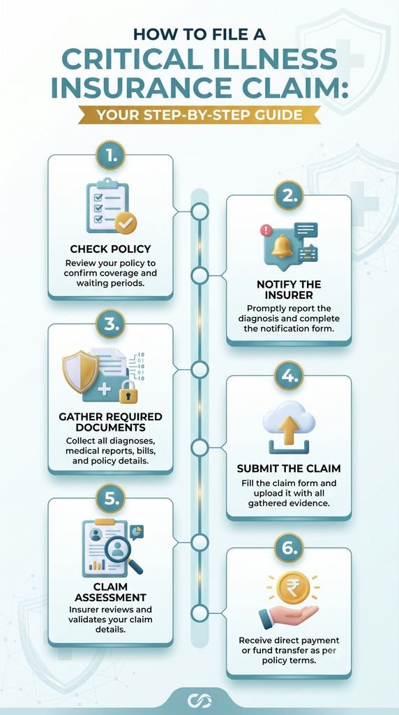 critical illness claim process steps